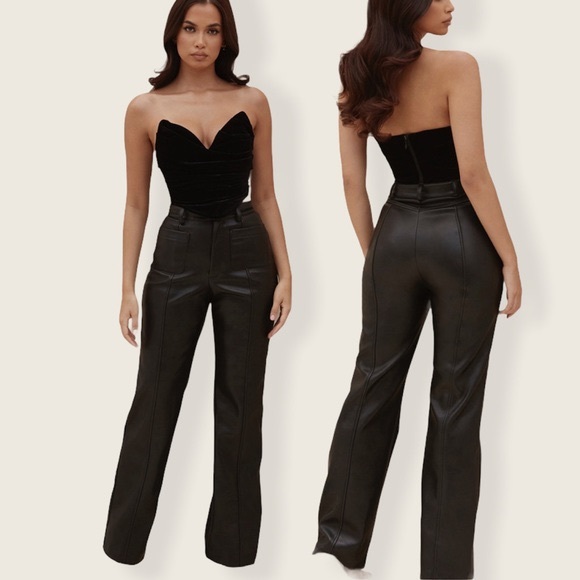 House of CB Pants & Jumpsuits House Of Cb Grainne Vegan Leather